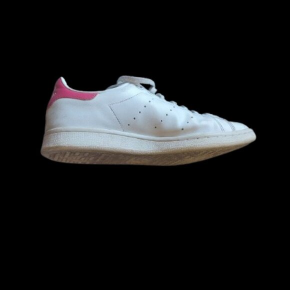 ADIDAS STAN SMITH White and Pink Sneakers Size 8 - Picture 10 of 10